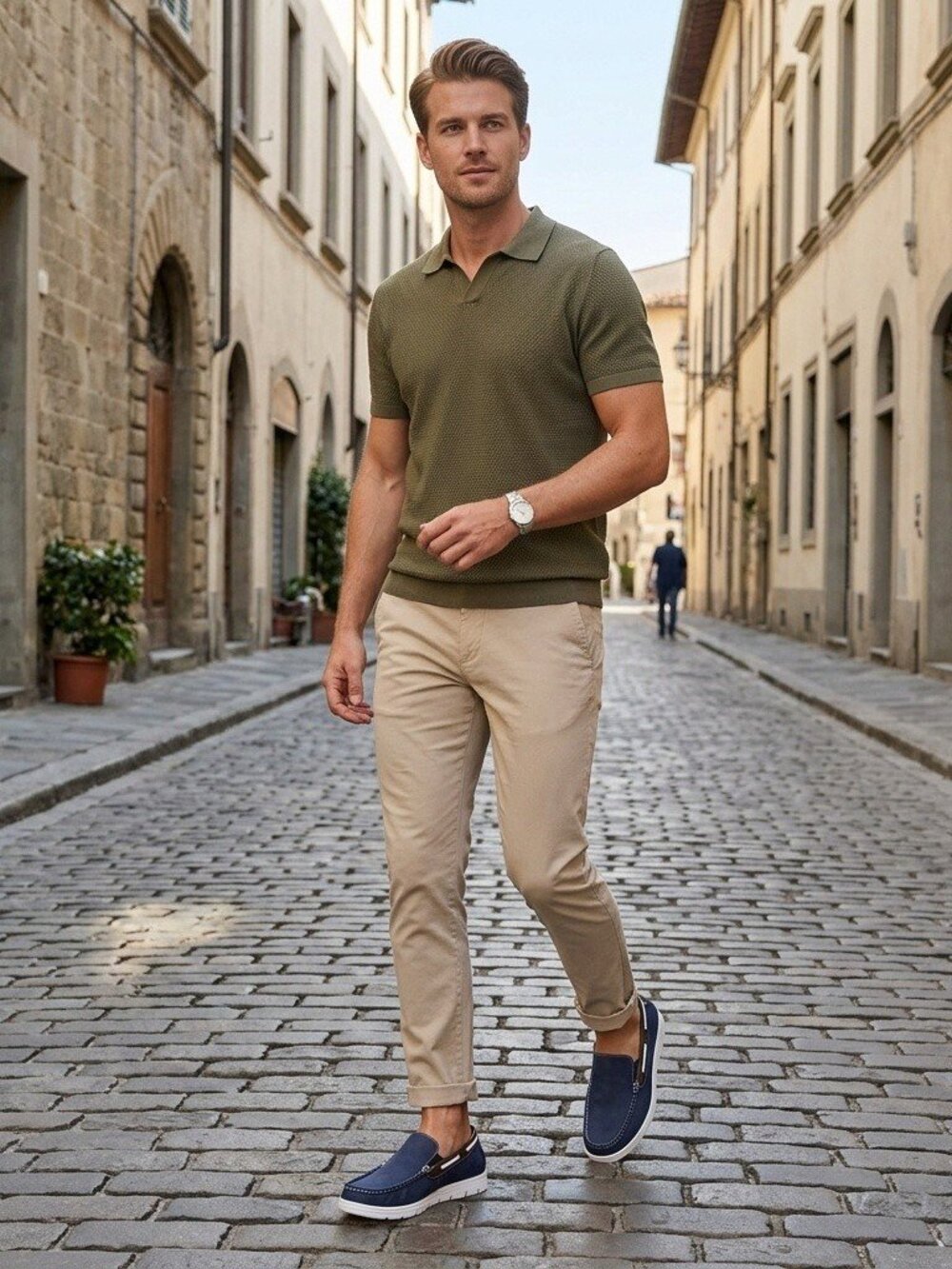 Men's Moccasins Driving Comfort Slip on Loafers Boat Shoes Navy Size 9-12